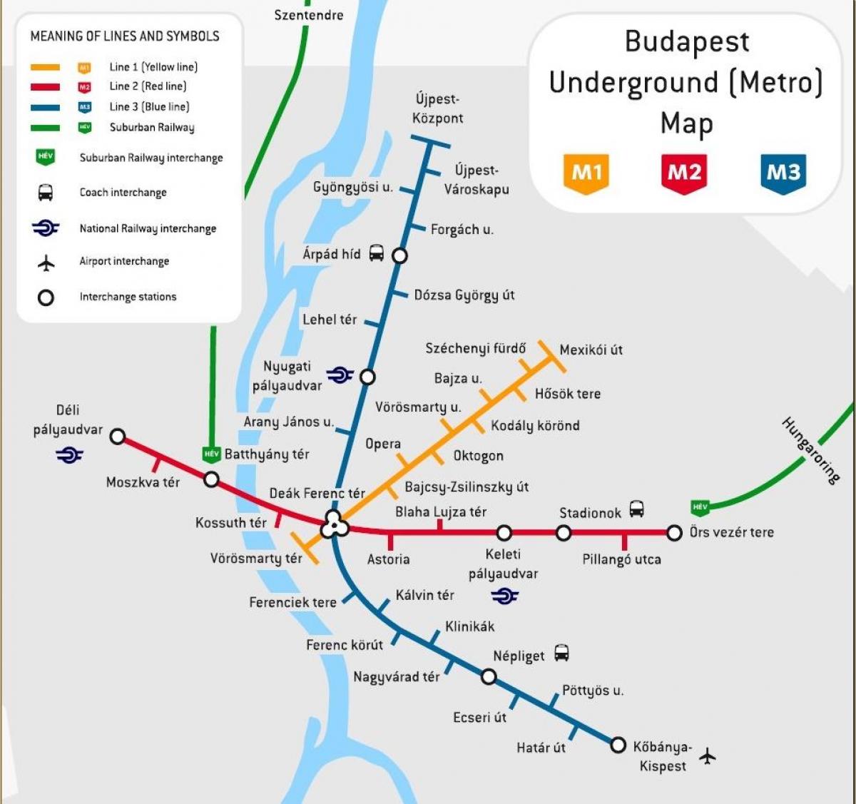 metro karte, budapešta, ungārija