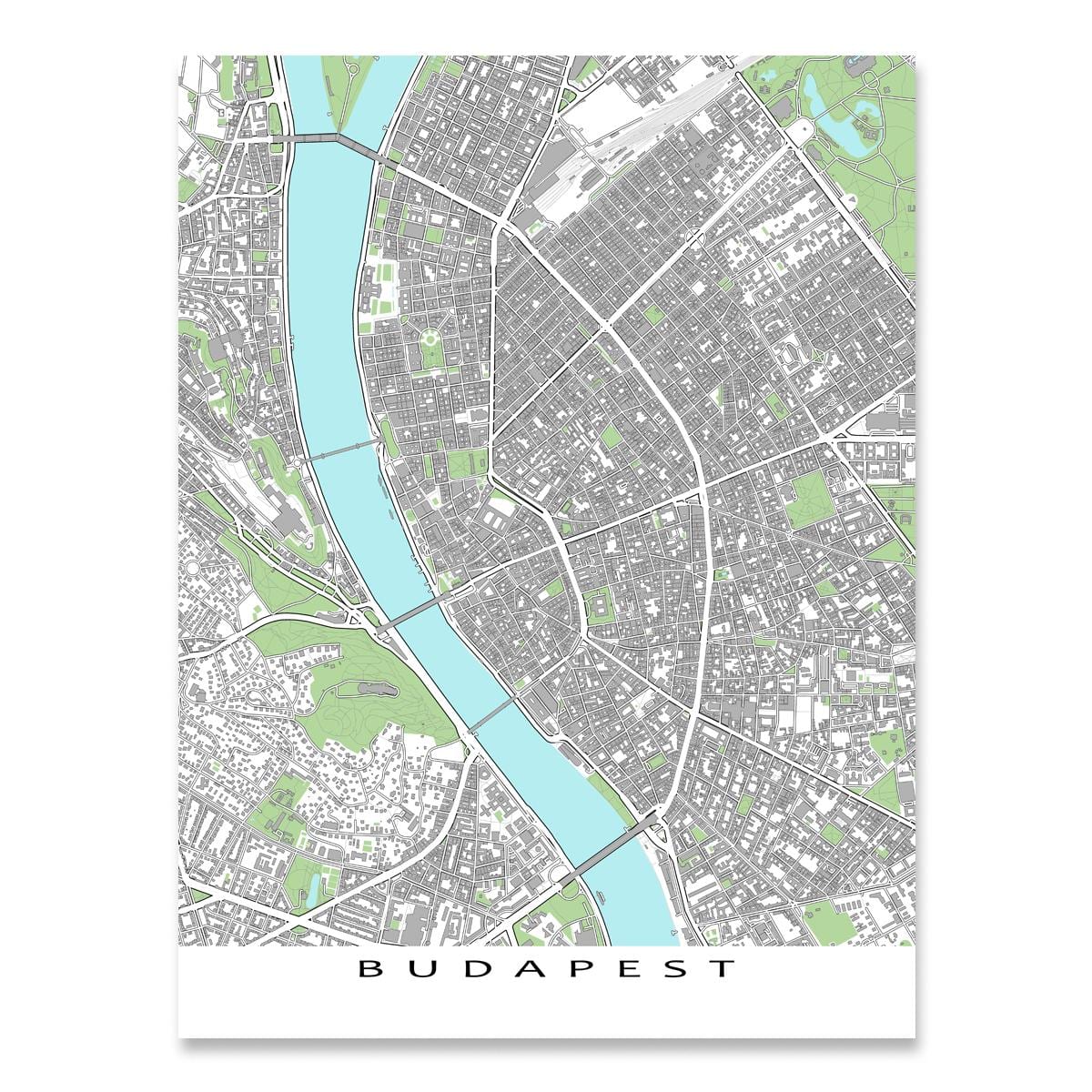 karte budapeštā karte drukāt