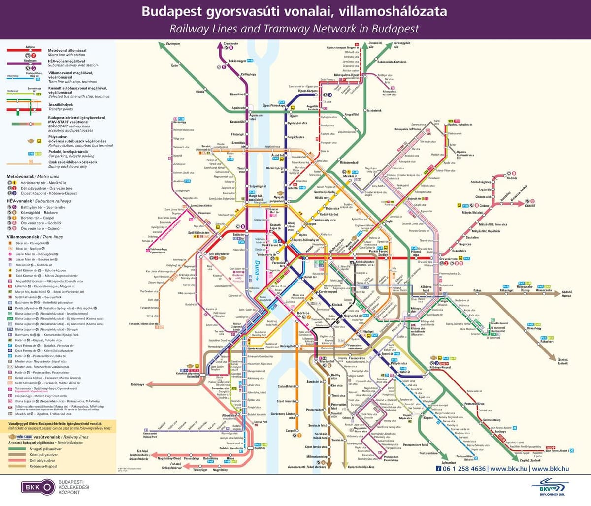 budapeštas sabiedriskā transporta karte