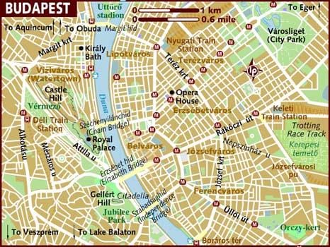 city karte budapest ungārija