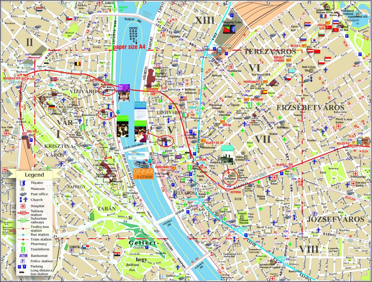 budapest travel kartē
