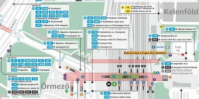 Karte budapeštā kelenfoe stacijas