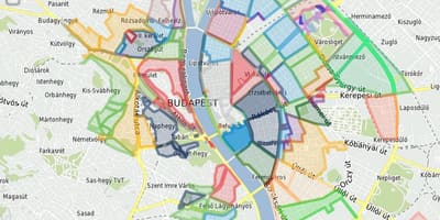 Autostāvvieta zonas budapeštas karti