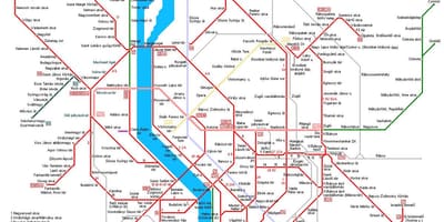 Budapeštas metro karte