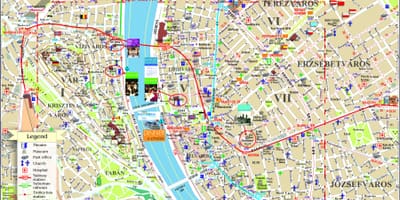 Budapest travel kartē