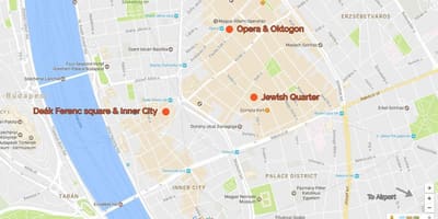 Karte deak laukumā budapeštā